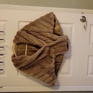 Faux fur wrap